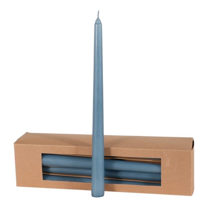 CANDELA CONICA H.300MM D.21MM. BLUE